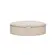 Caixa Decorativa Oval em MDF Revestida em PU Cinza Claro 21x15,5 cm