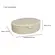 Caixa Decorativa Oval em MDF Revestida em PU Cinza Claro 21x15,5 cm