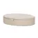 Caixa Decorativa Oval em MDF Revestida em PU Cinza Claro 28x22 cm