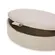Caixa Decorativa Oval em MDF Revestida em PU Cinza Claro 28x22 cm