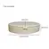 Caixa Decorativa Oval em MDF Revestida em PU Cinza Claro 28x22 cm