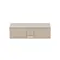 Caixa Decorativa Retangular Cinza Claro com Fecho Dourado 24 x 14,5 cm
