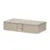 Caixa Decorativa Retangular Cinza Claro com Fecho Dourado 28 x 14 cm