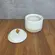 Kit para Banheiro em Cerâmica Branco e Bege Épure 3 Peças