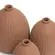 Kit Mini Vasos Decorativos em Cerâmica Terracota Bulbo 3 Peças