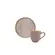 Xícara Café e Pires Descentralizado Cerâmica Stoneware Bio Litchi 65ml - 1un