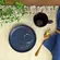Xícara Café e Pires Descentralizado Cerâmica Stoneware Bio Night Blue  65ml - 1un