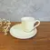 Xícara Café e Pires Descentralizado Cerâmica Stoneware Bio Ivory  65ml - 1un