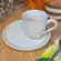 Xícara Café e Pires Descentralizado Cerâmica Stoneware Bio Ivory  65ml - 1un