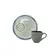 Xícara Café e Pires Descentralizado Cerâmica Stoneware Bio Glacier Noir 65ml - 1un