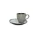 Xícara Café e Pires Descentralizado Cerâmica Stoneware Bio Glacier Noir 65ml - 1un