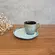 Xícara Café e Pires Descentralizado Cerâmica Stoneware Bio Glacier Noir 65ml - 1un