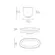 Copo de Café e Pires Oval Cerâmica Stoneware Bio Glacier 97ml - 1 Unid.