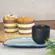 Copo de Café e Pires Oval Cerâmica Stoneware Bio Glacier 97ml - 1 Unid.