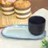Copo de Café e Pires Oval Cerâmica Stoneware Bio Glacier 97ml - 1 Unid.