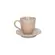 Xícara Café e Pires Ramequim Cerâmica Stoneware Juta Litchi 120ml - 1un