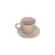 Xícara Café e Pires Ramequim Cerâmica Stoneware Juta Litchi 120ml - 1un