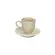 Xícara Café e Pires Ramequim Cerâmica Stoneware Juta Clay Shiny 65ml - 1un