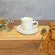 Xícara Café e Pires Ramequim Cerâmica Stoneware Juta New White 65ml - 1un