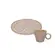 Xícara de Café e Pires Oval Cerâmica Stoneware Neo Litchi 110ml - 1 Unid.