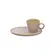 Xícara de Café e Pires Oval Cerâmica Stoneware Neo Litchi 110ml - 1 Unid.