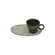 Xícara de Café e Pires Oval Cerâmica Stoneware Metálica Neo Pistache 110ml - 1 Unid.