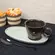 Xícara de Café e Pires Oval Cerâmica Stoneware Metálica Neo Pistache 110ml - 1 Unid.