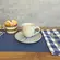 Xícara Café e Pires Cerâmica Stoneware Bio Dente Azul 120ml - 1 Unid.