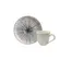 Xícara Café e Pires Cerâmica Stoneware Bio Dente Azul 120ml - 1 Unid.