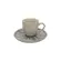 Xícara Café e Pires Cerâmica Stoneware Bio Dente Azul 120ml - 1 Unid.