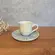 Xícara Café e Pires Cerâmica Stoneware Bio Dente Azul 120ml - 1 Unid.