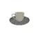 Xícara Café e Pires Cerâmica Stoneware Bio Chevron 120ml - 1 Unid.