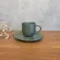 Xícara Café e Pires Cerâmica Stoneware Orgânico Florear 97ml - 1 Unid.