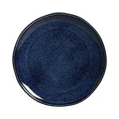 Prato Raso em Cerâmica Stoneware Daily Happy Azul 25cm - 1 unid.