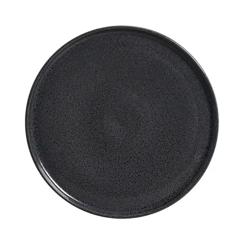 Prato Raso em Cerâmica Stoneware Basic Dove Cinza Escuro 25cm - 1 unid.