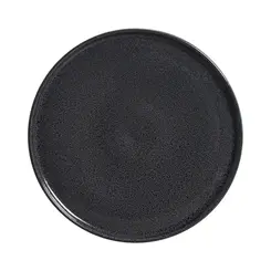 Prato Raso em Cerâmica Stoneware Basic Dove Cinza Escuro 25cm - 1 unid.