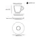 Xícara de Café e Pires em Cerâmica Coup Recanto Black 112ml - 1 Unid.