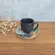Xícara de Café e Pires em Cerâmica Coup Recanto Black 112ml - 1 Unid.