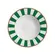 Prato Fundo em Cerâmica Stripe Linhas Verde 25 cm - 1 Unid.