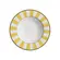 Prato Fundo em Cerâmica Stripe Linhas Amarelo 25cm - 1 Unid.