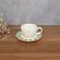Xicara de Café com Pires em Cerâmica Stripe Verde 85 ml - 1 Unid.