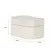 Caixa Decorativa em Poliresina Canelada Orla Off-White com Tampa 11cm