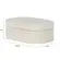 Caixa Decorativa em Poliresina Canelada Orla Off-White com Tampa 16,5cm