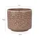 Cachepot Vaso Decorativo Savia em Cerâmica Marrom com Relevo 15,5 cm