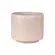 Cachepot Vaso Decorativo Savia em Cerâmica Off-White com Relevo 13,5cm