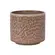 Cachepot Vaso Decorativo Savia em Cerâmica Marrom com Relevo 13,5cm
