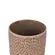 Cachepot Vaso Decorativo Savia em Cerâmica Marrom com Relevo 13,5cm
