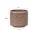 Cachepot Vaso Decorativo Savia em Cerâmica Marrom com Relevo 13,5cm