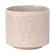 Cachepot Vaso Decorativo Savia em Cerâmica Off-White com Relevo 15,5cm