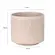 Cachepot Vaso Decorativo Savia em Cerâmica Off-White com Relevo 15,5cm